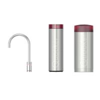 Quooker Nordic Round Kokendwaterkraan (Single Tap) Set - Kokend Water - Chroom - met COMBI+ Reservoir & CUBE - Direct Gekoeld Bruisend Water - thumbnail