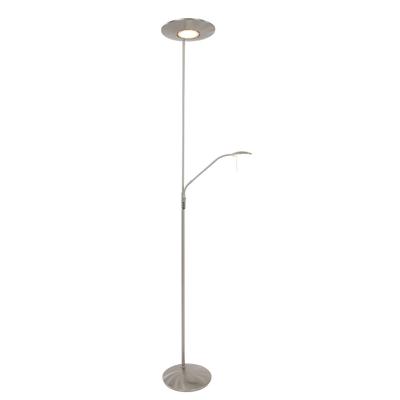 Steinhauer Vloerlamp met leeslampjeZodiac 2-lichts metaalgrijs - 7972ST