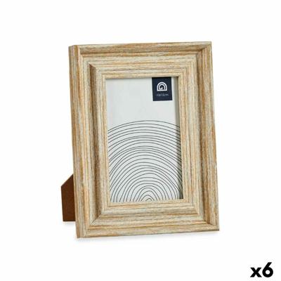 Fotolijsten Gift Decor Bruin Gouden Hout Glas Kristal polyestyreen Plastic (6 Stuks)