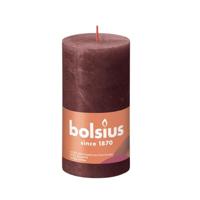Bolsius Rustiek Stompkaars Red Velvet 130/68 - thumbnail