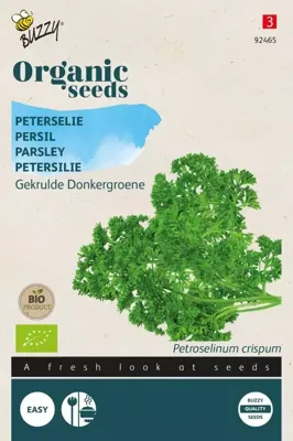 Zaden Organic Peterselie Gekrulde Donkergroene (BIO) Buzzy - Buzzy
