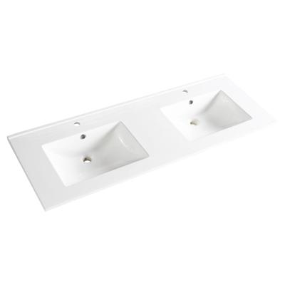 Differnz Providence wastafel 122 cm keramiek wit