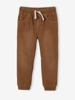 Eenvoudig aan te trekken gevoerde polaire jongensjoggingbroek hazelnoot - thumbnail