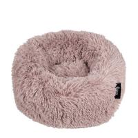 District 70 fuzz - hondenmand comfortabel en zacht pluche - zand - small ø 45 cm - thumbnail