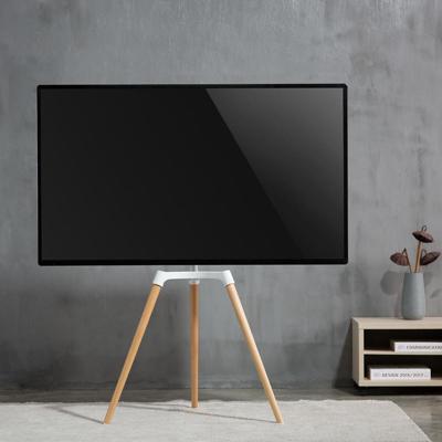 Nedis TVSM7060WT Tv Vloerstandaard 50 - 65 " 35 Kg Scandinavian Design Draaibaar Anti-omval-riem Snap-lock Aluminium / Staal Wit - thumbnail