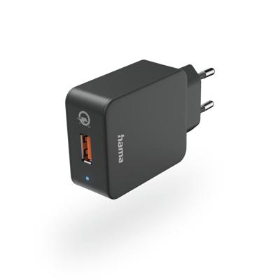Hama USB-oplader 19.50 W 1x USB-A Zwart Binnen