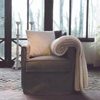 Unique Living Unique Living Lars coral fleece/suede plaid 150x200cm chateau grey - thumbnail