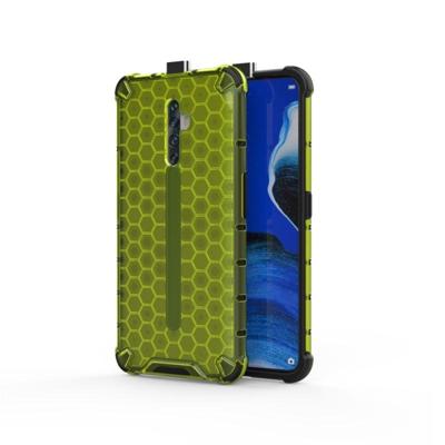 Voor oppo Reno2 Z schokbestendige honingraat PC + TPU case (groen)