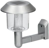 Grundig wandlamp solar led 14 x 9,5 x 12 cm staal zilver - thumbnail