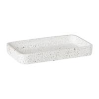 Badkamer plateau Terrazzo - wit - 2.5x19x11 cm - thumbnail