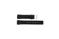 Horlogeband Skagen 331XLSLB / Croc immitation Croco leder Zwart 20mm - thumbnail