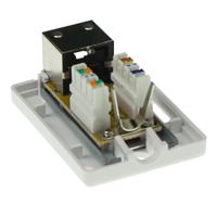 ACT Modulair opbouwdoos shielded 1-voudig CAT6 - thumbnail