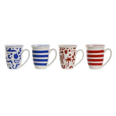 Kop met theefilter Home ESPRIT Blauw Rood Roestvrij staal Porselein 380 ml (4 Stuks) Kop met theefilter Home ESPRIT Blauw Rood Roestvrij staal Porselein 380 ml (4 Stuks)