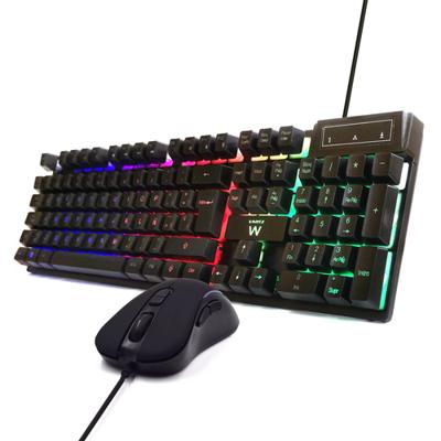 Toetsenbord en muis Ewent PL3201 Zwart Qwerty Spaans QWERTY