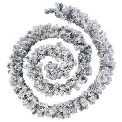VidaXL Kerstslinger met led-verlichting 10 m pvc groen