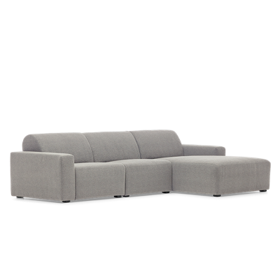 Hoekbank Brooklyn Grijs Stof