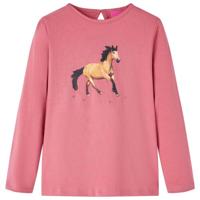 VidaXL Kindershirt met lange mouwen 116 oudroze - thumbnail