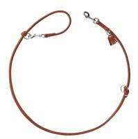 HUNTER Hondenlooplijn Round & Soft München, cognac - thumbnail