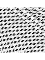 Strijkijzersnoer 3-aderig per meter wit/zwart - thumbnail