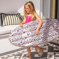 Opblaasbaar Surfboard Beige Panter 120cm - thumbnail