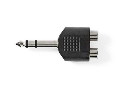 Nedis Stereo Adapter 6,35mm Jack Male To 2x RCA Female Nedis Stereo Adapter 6,35mm Jack Male To 2x RCA Female