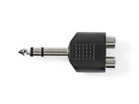 Nedis Stereo Adapter 6,35mm Jack Male To 2x RCA Female - thumbnail
