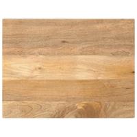Tafelblad rechthoekig 90x70x3,8 cm massief mangohout - thumbnail