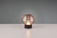 Trio Oplaadbare tafellamp zwartEarl smoke glas - R57771154 - thumbnail