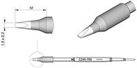 JBC Tools C245768 Soldeerpunt Beitelvorm, Recht Grootte soldeerpunt 0.3 mm Lengte soldeerpunt: 10 mm Inhoud: 1 stuk(s) - thumbnail