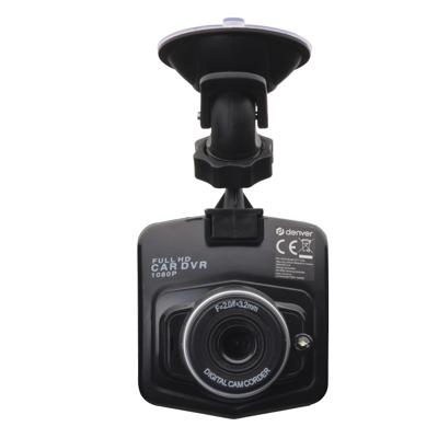 Denver CCT-1230 Dashcam Kijkhoek horizontaal (max.): 60 ° 12 V G-sensor, Automatische start, Videoloop, Microfoon
