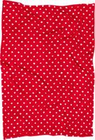 Playshoes fleece babydeken Stippen Rood - thumbnail