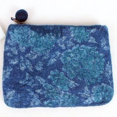 Vilten Tasje Medium (Navy) Vilten Tasje Medium (Navy)