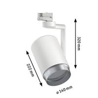 Paulmann ProRail3 Spot Asthene max20W E27 Weiß 95413 Systeemlamp (basis) ProRail3 E27 Wit - thumbnail