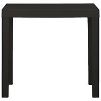 Tuintafel 79x65x72 cm kunststof antracietkleurig - thumbnail