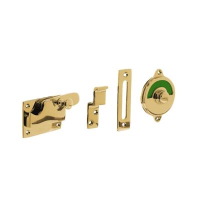 WC-overslag vlak en "groen / rood" indicatie messing ongelakt