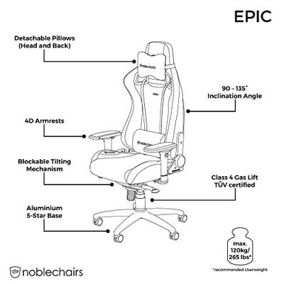 Noblechairs Epic Black edition - thumbnail