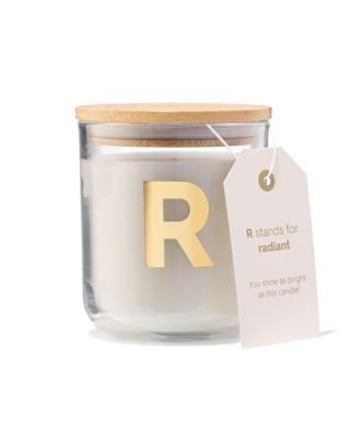 HEMA Kaars in glas Ø8x10cm letter R