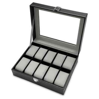 Horlogedoos met 10 compartimenten Horlogedoos met 10 compartimenten