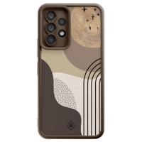 Samsung Galaxy A52(s) bruine case - Abstract almond shapes - thumbnail