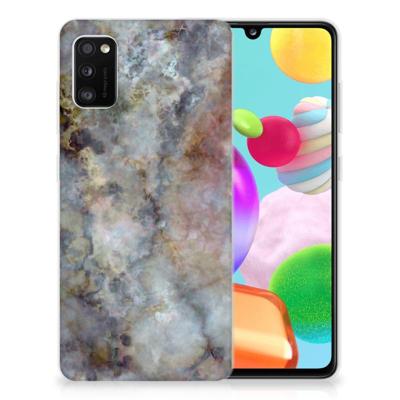 Samsung Galaxy A41 | TPU | Siliconen hoesje | Marmer Grijs Samsung Galaxy A41 | TPU | Siliconen hoesje | Marmer Grijs