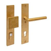 Intersteel SKG3 Veiligheidsbeslag greep/kruk Jura PC92 met Kerntrekbeveiliging Messing Getrommeld - thumbnail