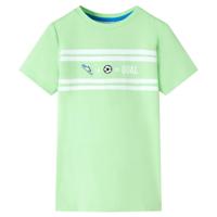 VidaXL Kindershirt 128 neongroen - thumbnail