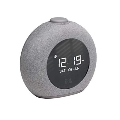 JBL Horizon 2 Radiowecker in Grau – Dual Wecksystem über Bluetooth, DAB+ & UKW Radio – LED Nachtlicht für gemütliches Aufstehen