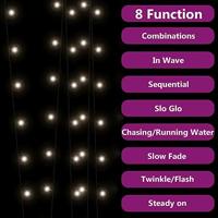 VidaXL Lichtsnoeren 2 st met 2x200 led&apos;s solar binnen/buiten koudwit - thumbnail