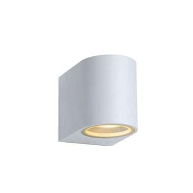 Lucide ZORA-LED - Wandspot / Wandlamp Binnen/Buiten - LED Dimb. - GU10 - 1x5W 3000K - IP44 - Wit
