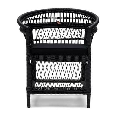 Rivièra Maison Outdoor Loungestoel 'Victoria Falls' Wicker, kleur Zwart