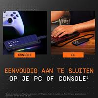 Western Digital 1 TB Externe SSD harde schijf USB-C 3.2 Gen 2x2 Zwart WDBAWY0010BBK-WESN - thumbnail