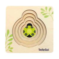 Beleduc houten lagenpuzzel lieveheersbeestje - thumbnail