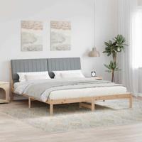 Bedframe met hoofdeinde Bruin 180 x 200 cm Massief grenenhout - thumbnail