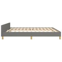 Bedframe zonder matras stof donkergrijs 160x200 cm - thumbnail